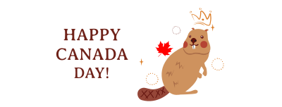 Cute Beaver Facebook cover Image Preview