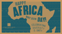 Africa Day Greeting Facebook Event Cover Design