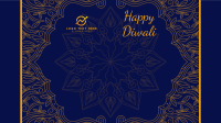 Fancy Diwali Greeting Zoom background Image Preview