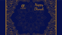 Fancy Diwali Greeting Zoom background Image Preview