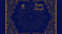 Fancy Diwali Greeting Zoom Background Image Preview