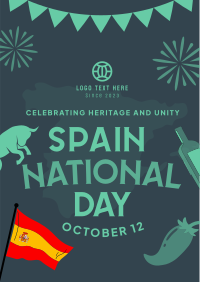 Celebrating Spanish Heritage and Unity Flyer Design