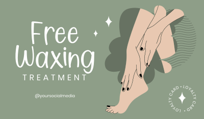 Free Waxing Business Card
