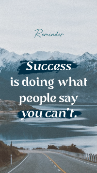 Success Motivational Quote Facebook Story Design