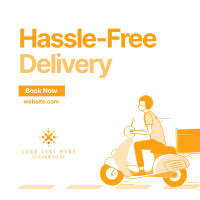 Hassle-Free Delivery  Instagram Post Design