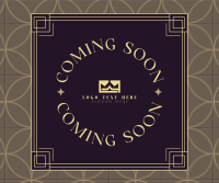 Coming Soon Art Deco Facebook post Image Preview