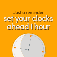 Daylight Saving Reminder Instagram post Image Preview