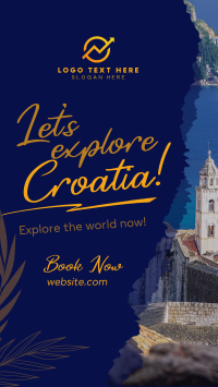 Beautiful Places In Croatia Facebook Story Design