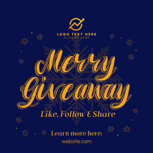 Merry Giveaway Announcement Instagram post Image Preview