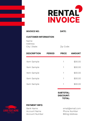 Stripe Rentals Invoice