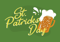 St. Patrick's Beer Postcard Design