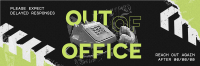 Grungy Out Of Office Twitter Header Image Preview