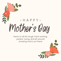 Mother's Day Ornamental Flowers Instagram Post Design
