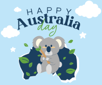 Koala Australia Day Facebook Post Design