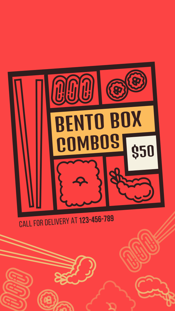 Bento Box Combo Facebook Story Design Image Preview