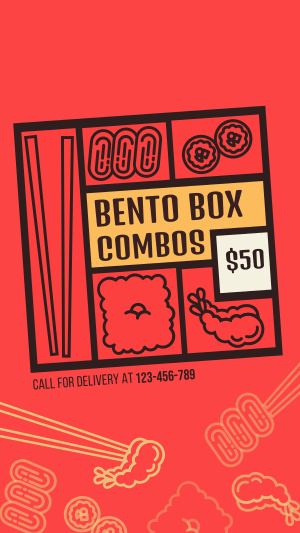 Bento Box Combo Facebook story Image Preview