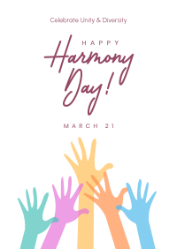 Harmony Day Hands Poster Image Preview