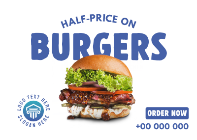 Best Deal Burgers Postcard Image Preview