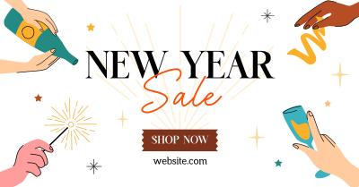 New Year Sale Facebook ad Image Preview
