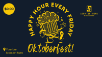 Happy Hour Mascot Facebook event cover Image Preview