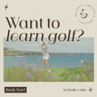 Sophisticated Golf Tournament Instagram Post Design