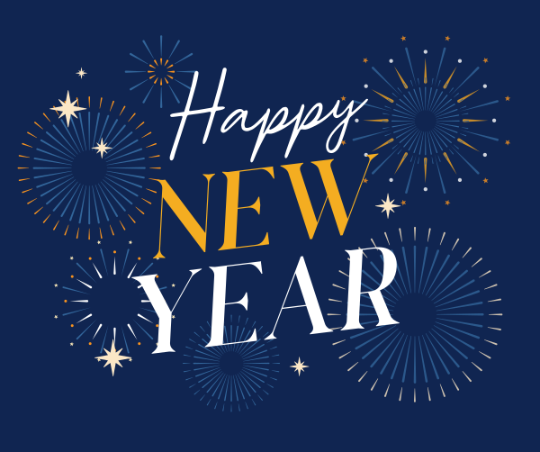 New Year Welcome Facebook Post Design