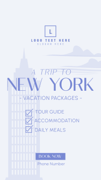 NY Travel Package Facebook Story Design