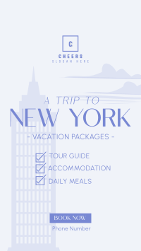 NY Travel Package Facebook story Image Preview