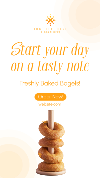 Fresh Baked Bagels Instagram Reel Design