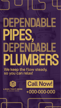 Modern Plumbing Services Instagram Story Design