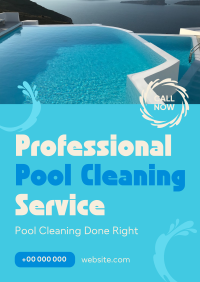 Pool Cleaning Service Poster Design