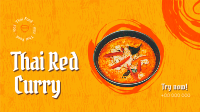Thai Red Curry Facebook Event Cover Design