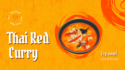 Thai Red Curry Facebook event cover Image Preview