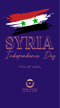 Syria Independence Flag TikTok Video Image Preview