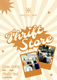 Daily Thrift Store Poster Design