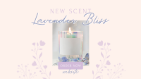 Lavender Bliss Candle Facebook Event Cover Design