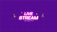 Live Stream  YouTube cover (channel art) Image Preview