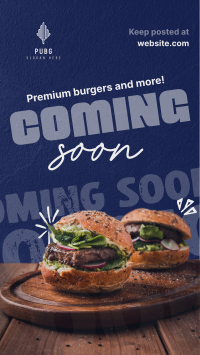 Burgers & More Coming Soon Instagram reel Image Preview