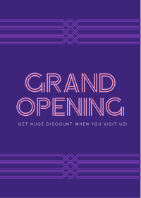 Minimalist Art Deco Grand Opening Flyer Image Preview