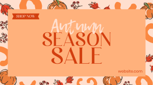 Leaves and Pumpkin Promo Sale YouTube Video Image Preview