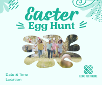 Fun Easter Egg Hunt Facebook Post Design