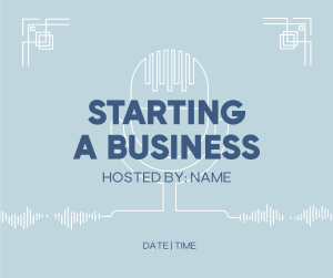 Simple Business Podcast Facebook post Image Preview