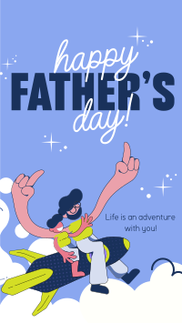 Playful Father's Day Greeting Instagram reel Image Preview