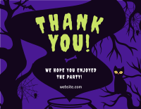 Spooky Halloween Thank You Card Image Preview