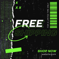 Grungy Street Shipping Instagram Post Design