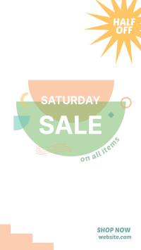 Multicolor Sat Sale Facebook Story Design