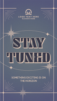 Minimalist Stay Tuned YouTube short Image Preview
