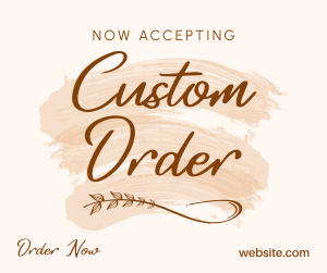 Brush Custom Order Facebook post Image Preview