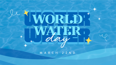 Quirky World Water Day Facebook event cover Image Preview