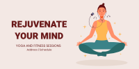Yoga and Fitness Twitter Post Design